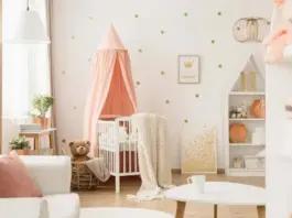 Baby girl nursery room